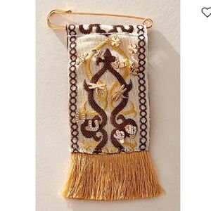 NWT! FREE PEOPLE, Book Charm Stud Earring Set- Green Book Charm, Gold,MSRP $30